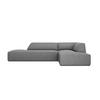 ECKSOFA rechts Ruby aus strukturiertem Stoff grau 4 Sitzplätze - Grau, Textil (180/273cm) - Micadoni