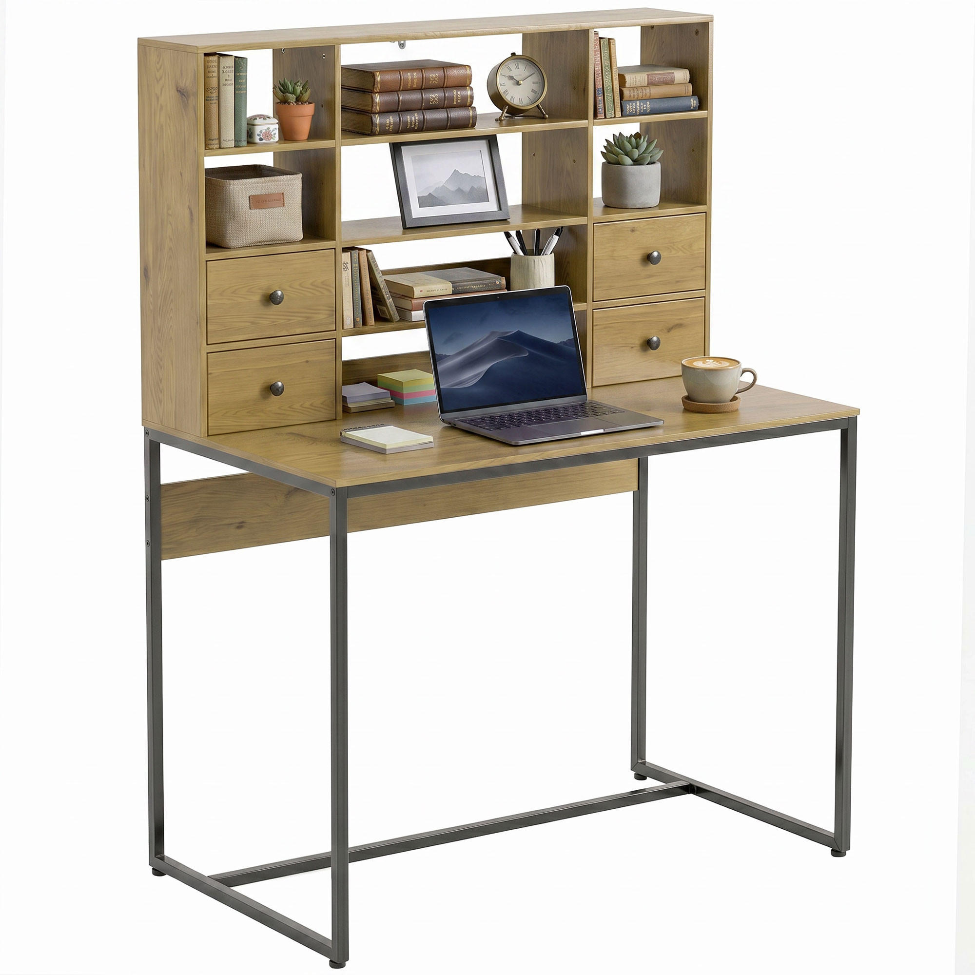 BÜROTISCH Naturholz 1 Stück - Braun, Holzwerkstoff (60/142/105cm) - GiPP
