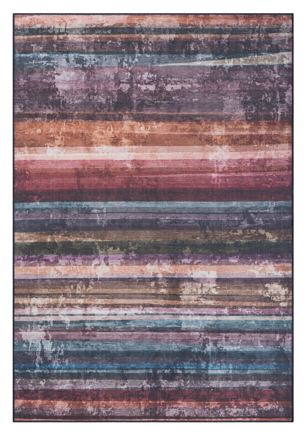 TEPPICH Jasper Bordeaux,Petrol,Rostfarben 160/230 cm - Bordeaux, Textil (160/230cm) - My-Rug