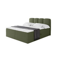 BOXBETT mit Matratze H4 - NINA - 160x200 cm Grün - Dunkelgrün, Holzwerkstoff (160/200cm) - ALTDECOR