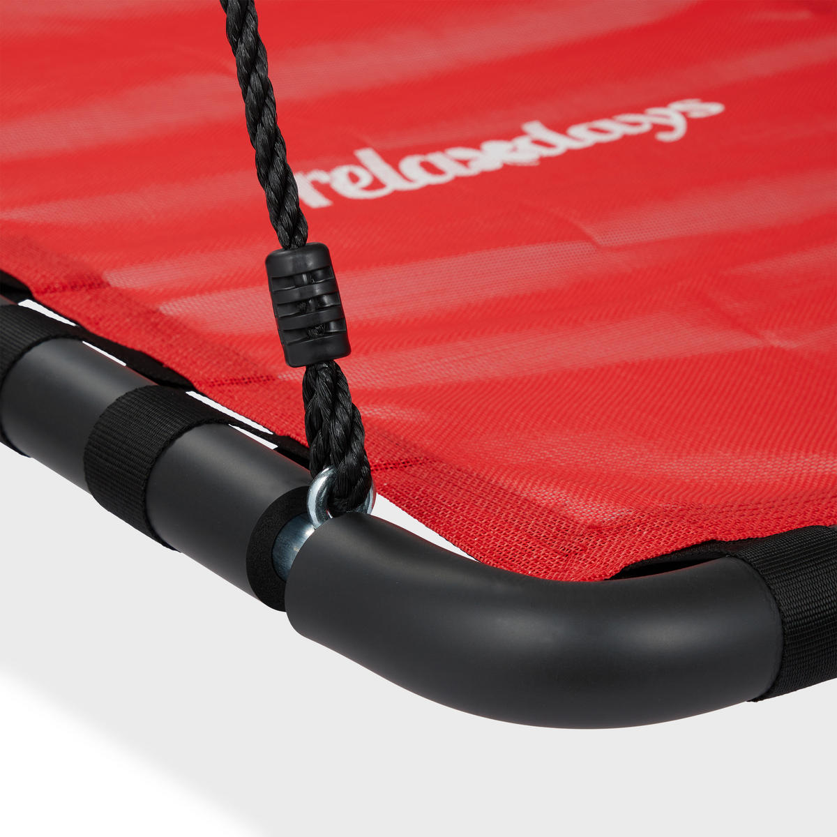 GUNGA Röd svart boform justerbara rep 159x77x103 cm - Röd, Plast/Metall (77/159/103cm) - Relaxdays