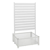 BEET MIT RANKGITTER Weiß - Weiß, Metall (90/158/75cm) - MCW