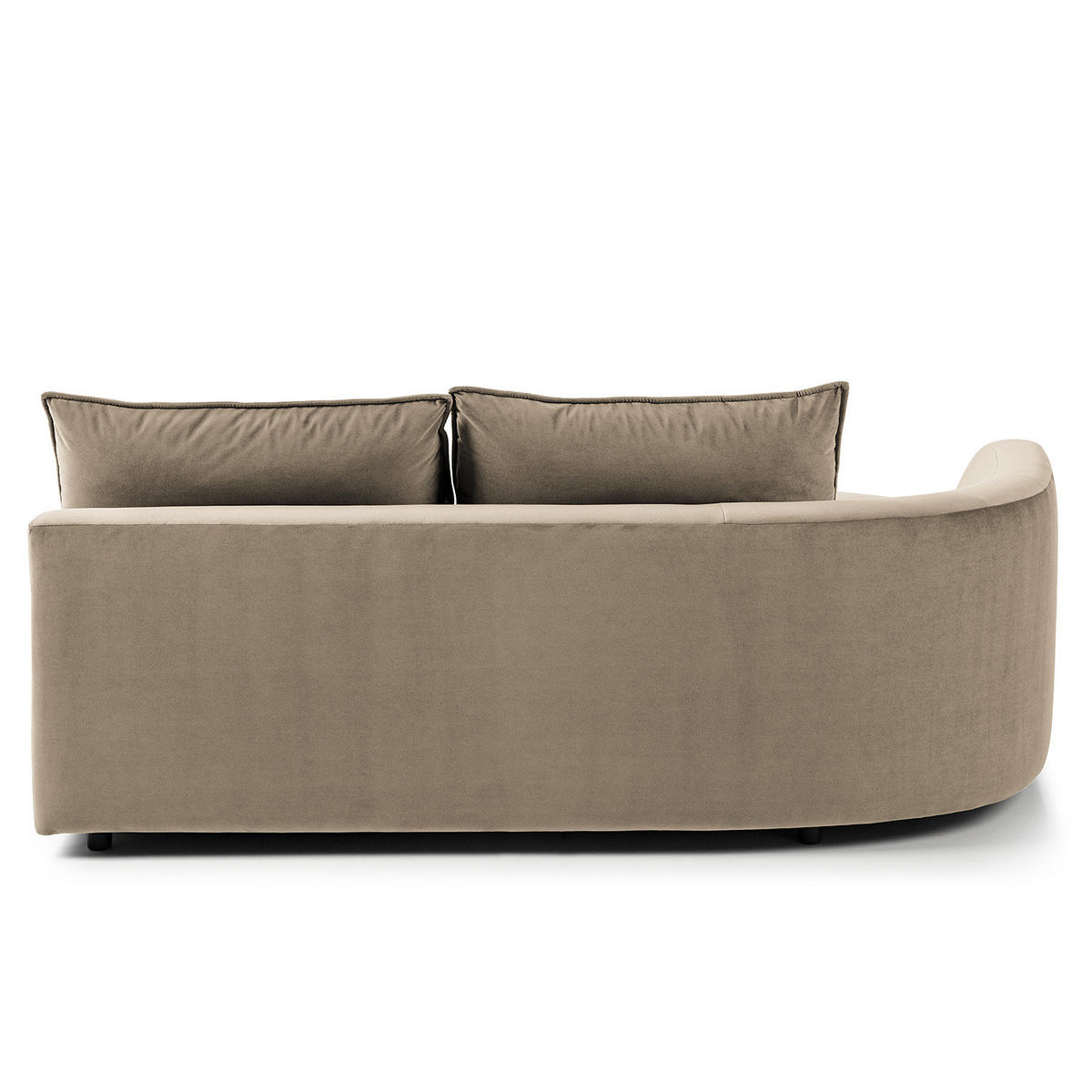 OTTOMANE - modular - Beige/Schwarz, Kunststoff/Textil (196/82/146cm) - home24