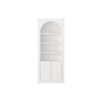 BÜCHERREGAL - 74 cm x 35 cm - holz - weiß Cymora - Weiß, Holz (74/180/35cm) - Vente-Unique
