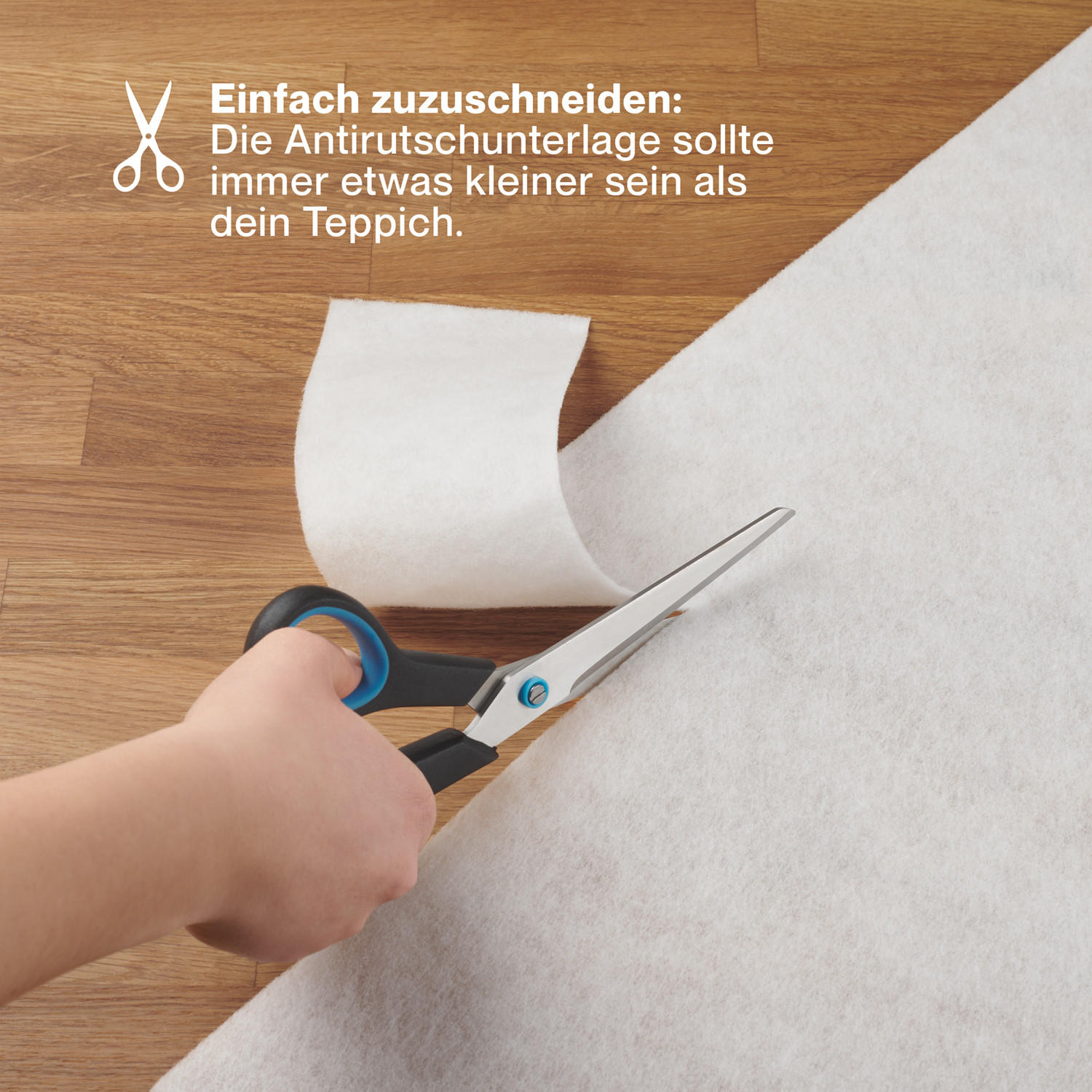 ANTIRUTSCHMATTE 80/150cm, Vlies - Weiß, Kunststoff (80/150cm) - Blumtal