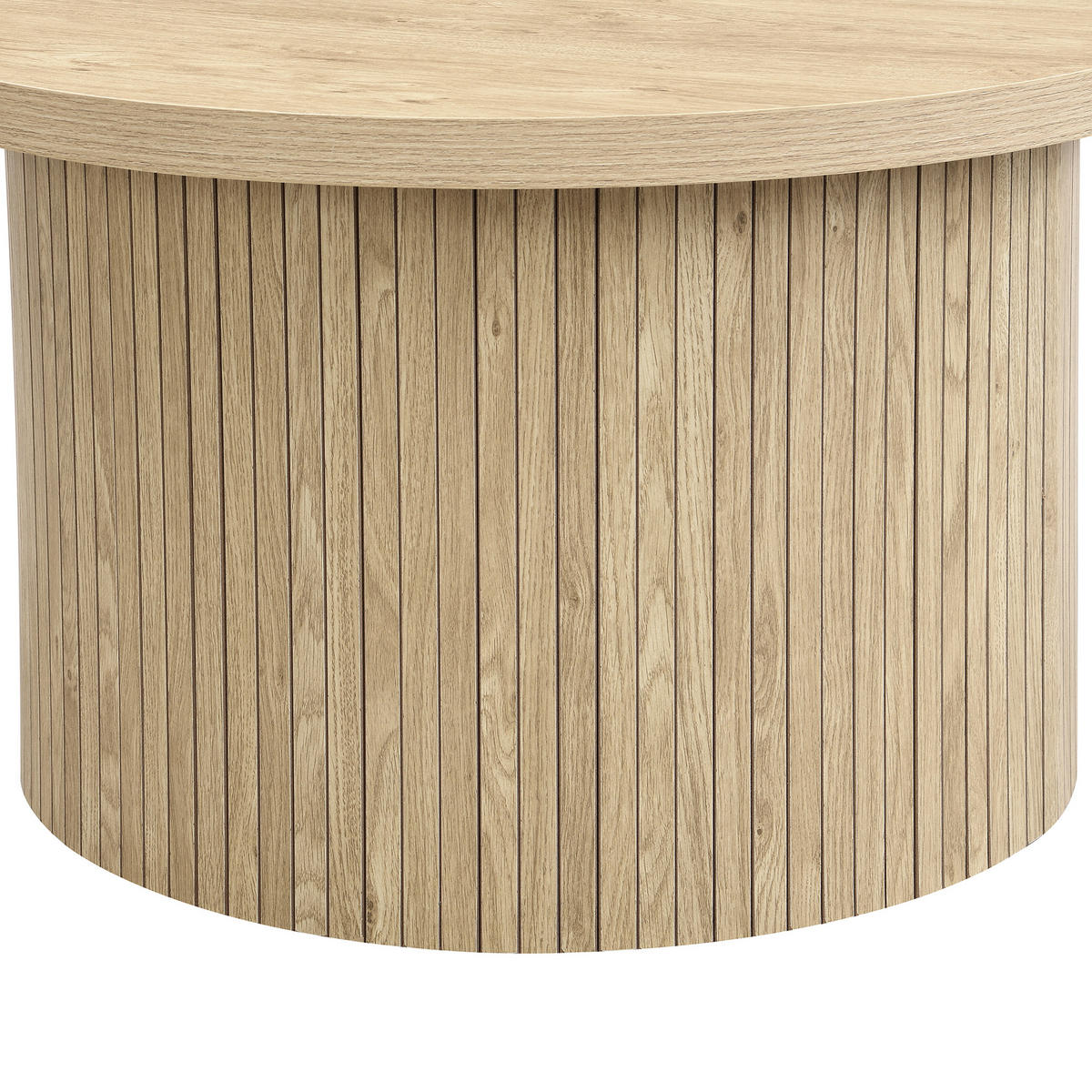 COUCHTISCH DE-017 DuoRund Eichefarben 2-tlg. - Eichefarben, Holzwerkstoff (66/66/40cm) - ComfortXL