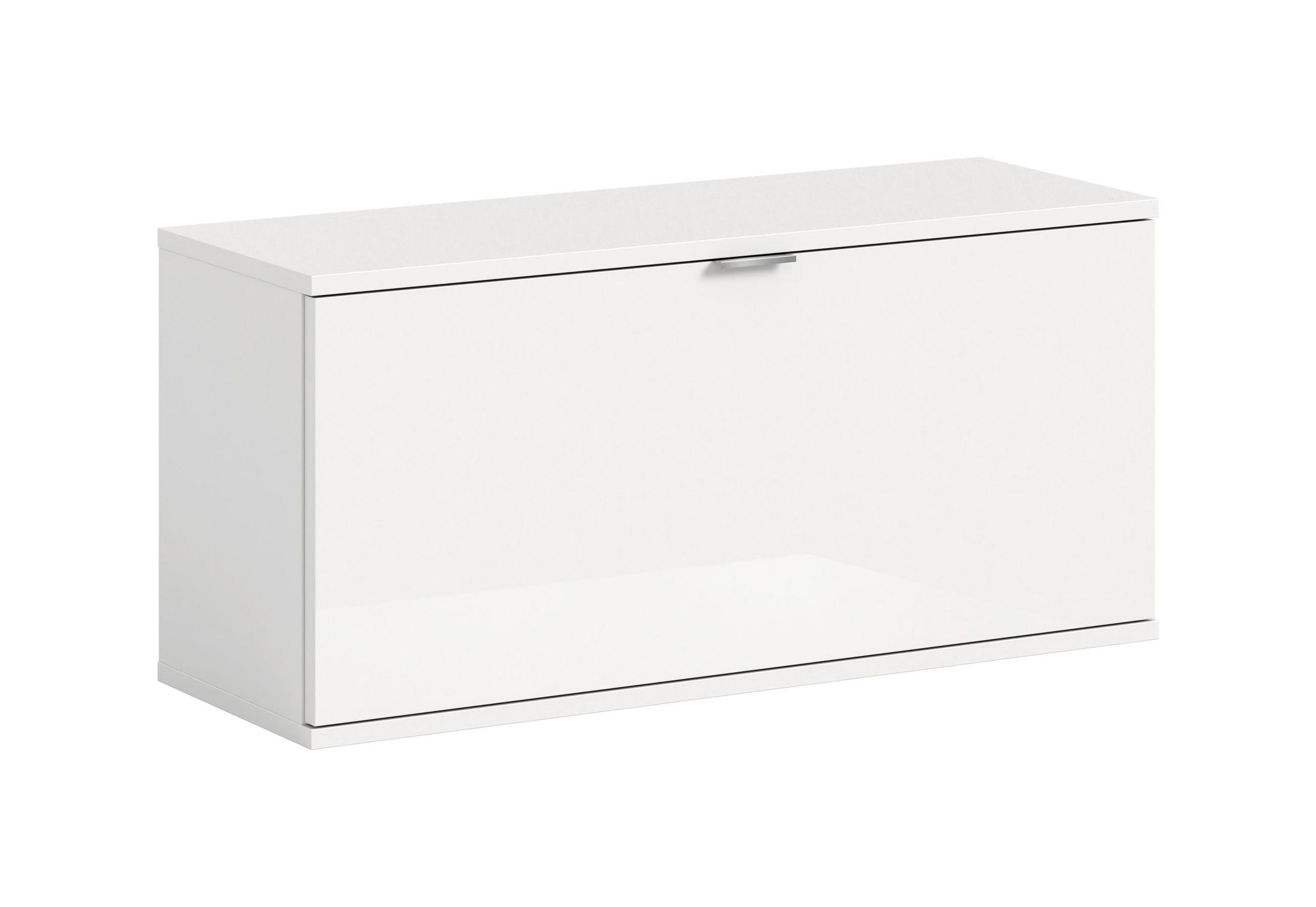 SITZBANK/KOMMODE Nexus (B/H/T: ca. 92/42/32 cm) in Weiß/weiß hochglanz - Weiß, Holzwerkstoff (92/42/32cm)