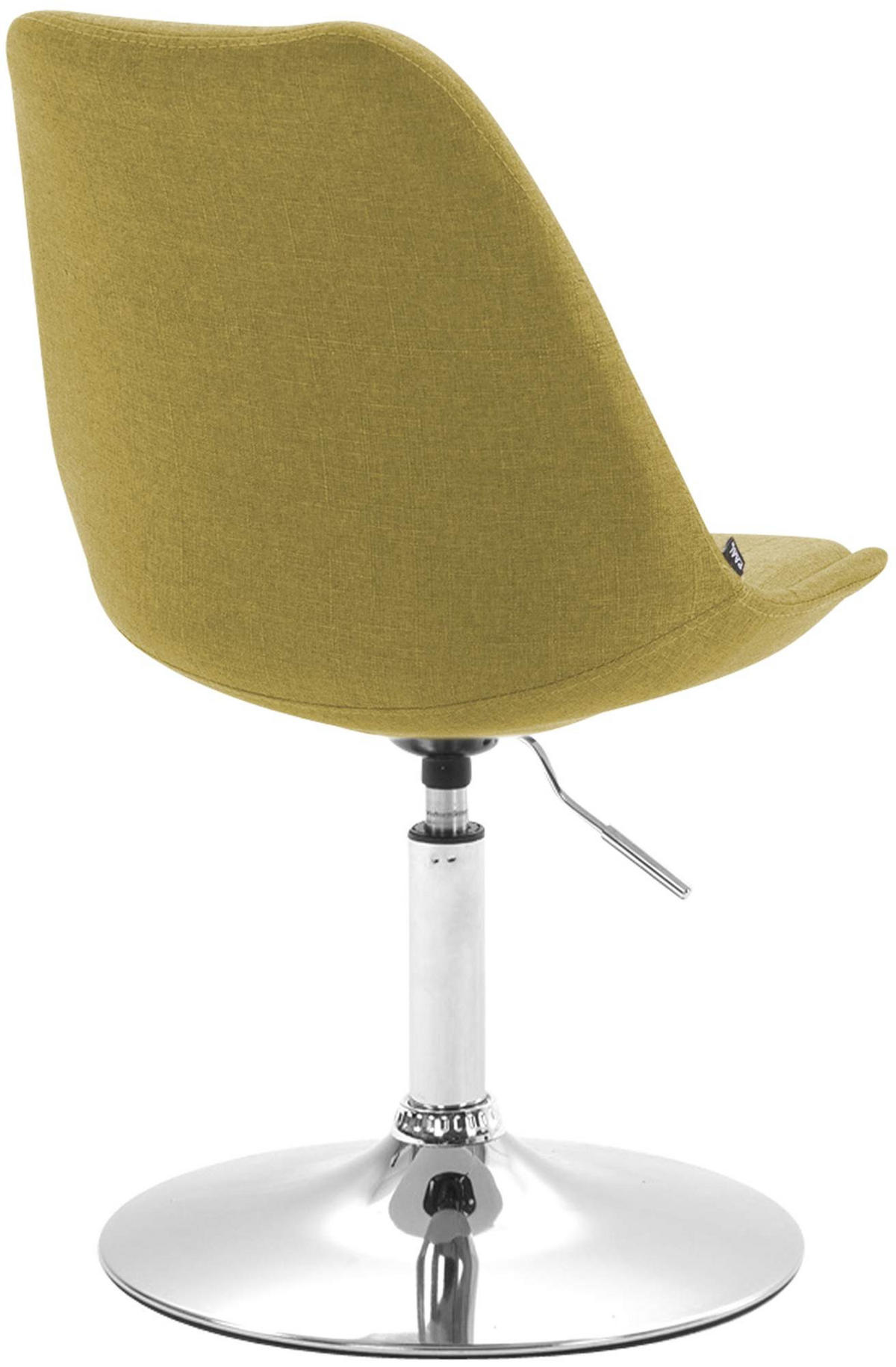 DREHSTUHL Stoff grün - Chromfarben/Grün, Textil/Metall (48/76/57cm) - CLP