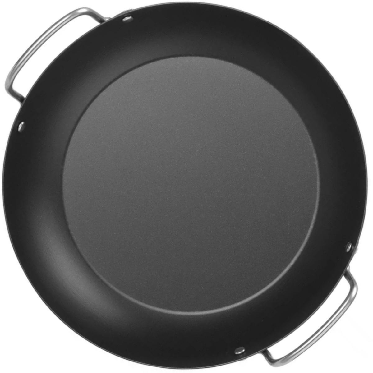 UNIVERSAL-SERVIERPFANNE aus Kohlenstoffstahl, Durchmesser 243 mm - Schwarz, Metall (28/24.3/7.8cm) - Hendi