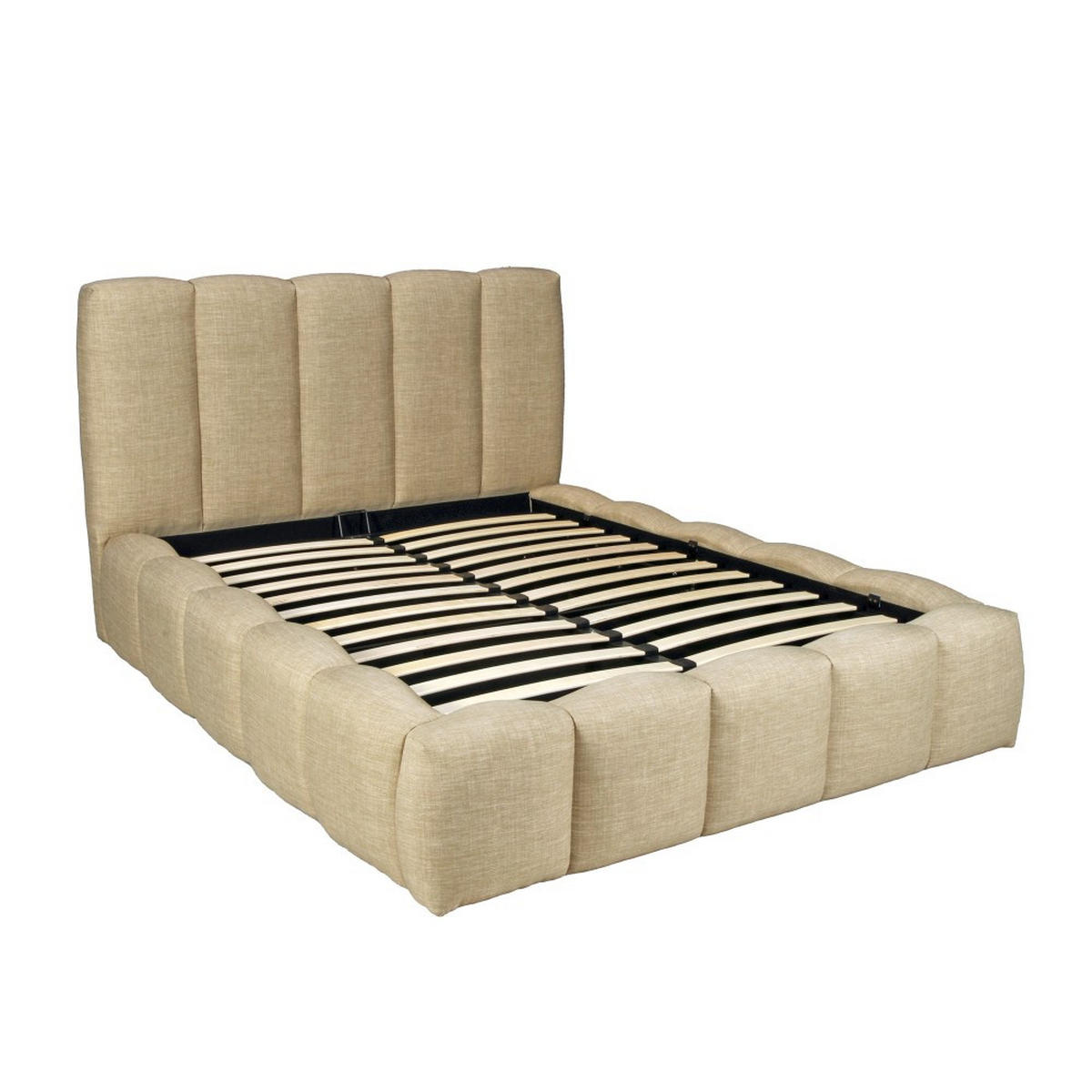KASTENBETT NEST mit Lattenrost / 140x190 cm - Beige - Beige, Holzwerkstoff (140/190cm) - Weber Industries