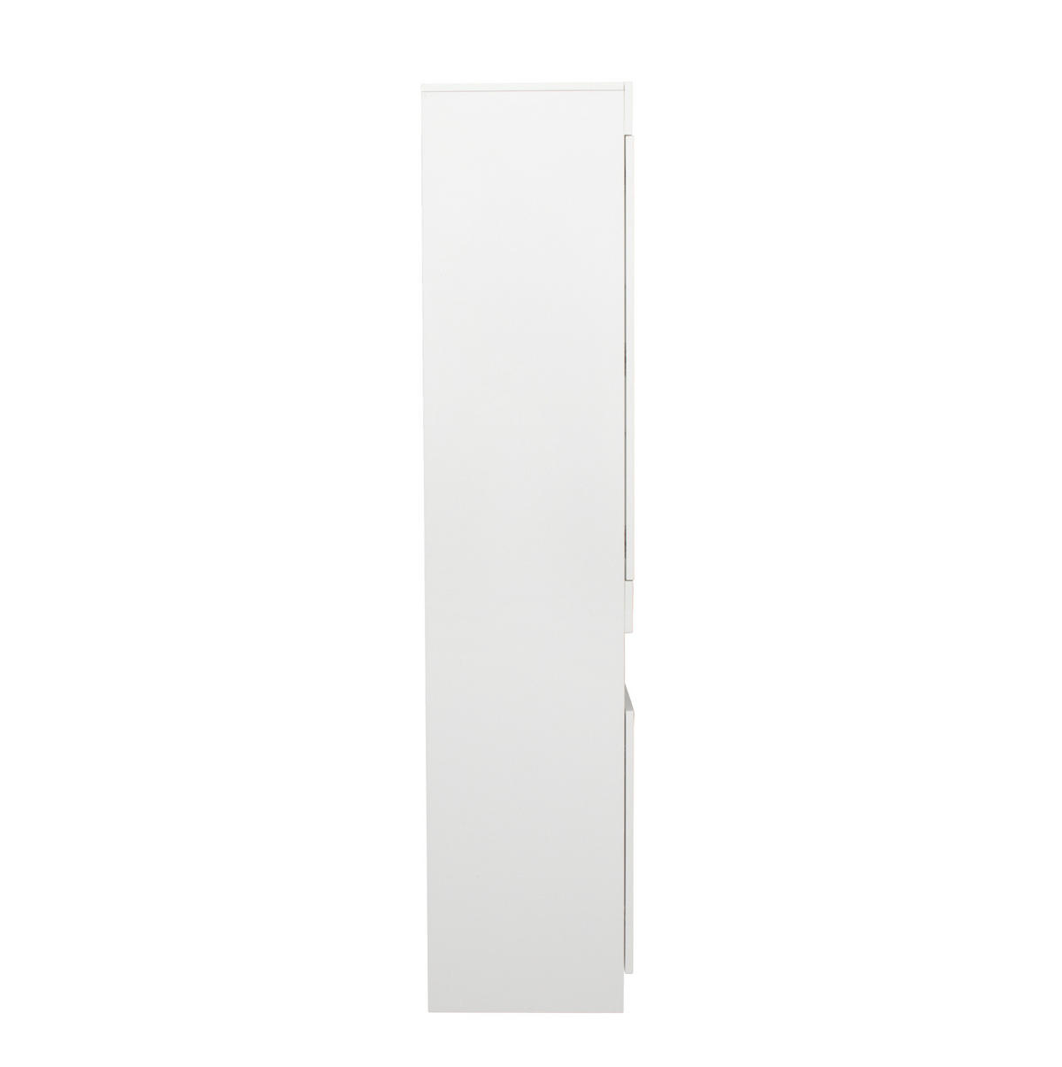 VITRINE aus Spanplatte 50x40x180 cm Weiß mit LED-Beleuchtung und Stauraum - Weiß, Holzwerkstoff (40/180/50cm) - IVMEU