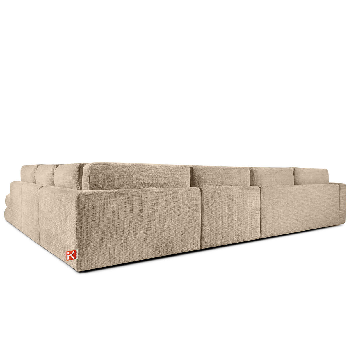 ECKSOFA XL links VERUS - Beige, Holz/Holzwerkstoff (377/328cm) - KONSIMO®