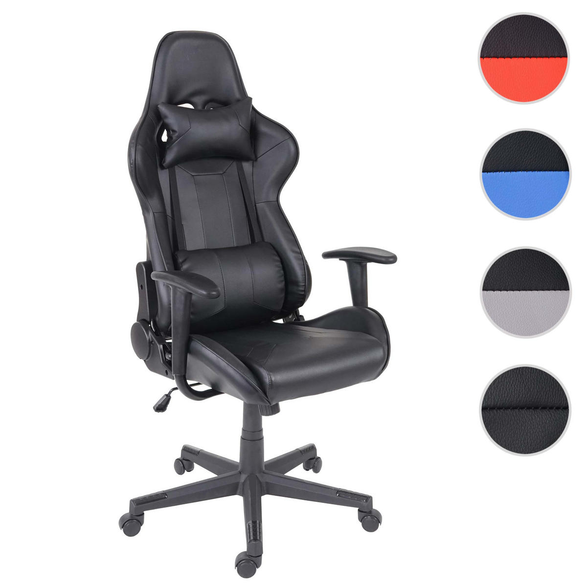 BÜROSTUHL Schwarz - Schwarz, Textil (67/136/69cm) - MCW