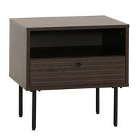 NACHTTISCH rechteckig Dunkelbraun - Dunkelbraun, Holz (50/50/40cm) - MCW