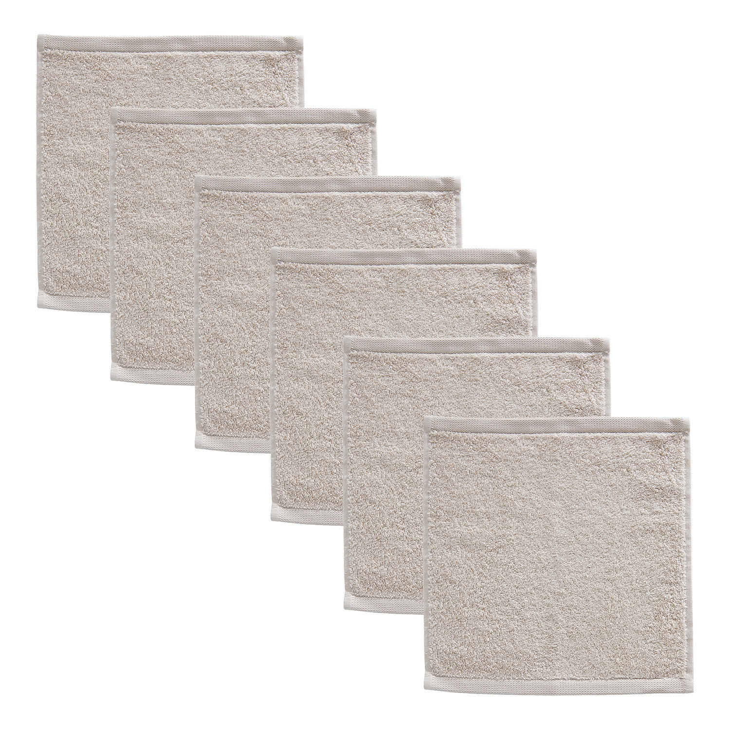GÄSTEHANDTUCH (6er-Set) Fabulous 30x30 cm - Beige, Textil (30/30cm) - Butlers