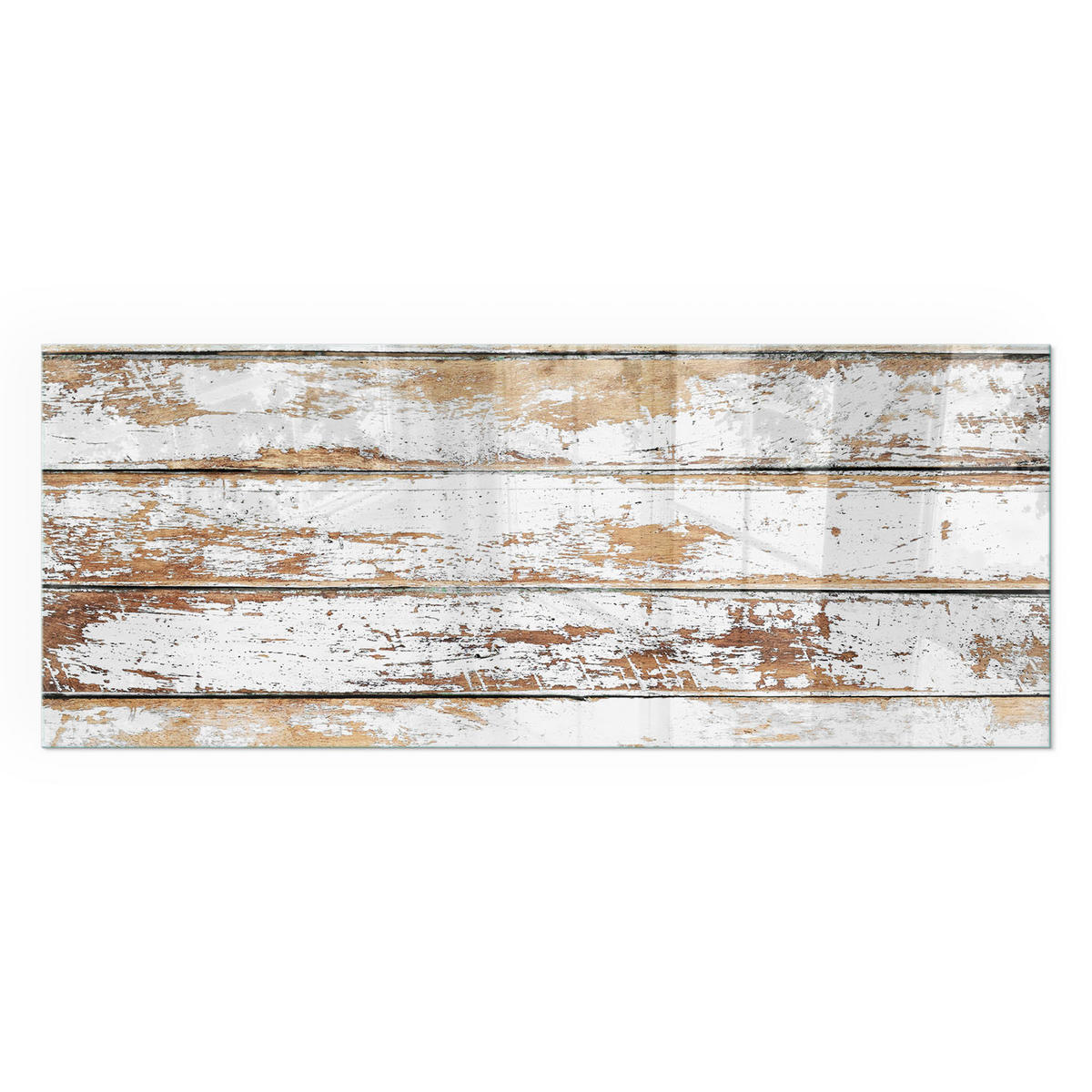 GLASPLATTE für Kamin 125x50 cm - Weiß, Glas (125/50/0.4cm) - TULUP