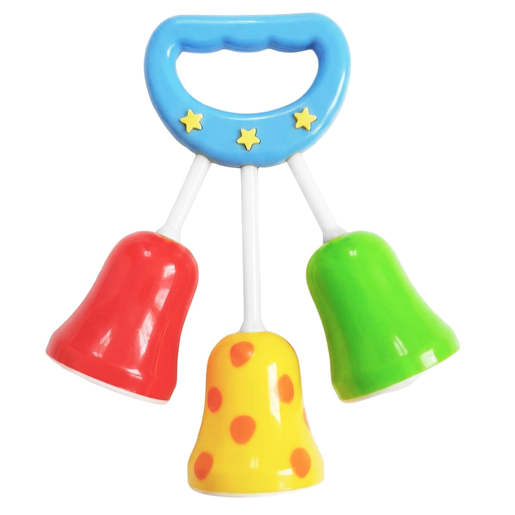 BABY-RASSEL Glöckchen Greifling - Multicolor, Kunststoff (4.5/13.5cm) - Bieco Spielwaren