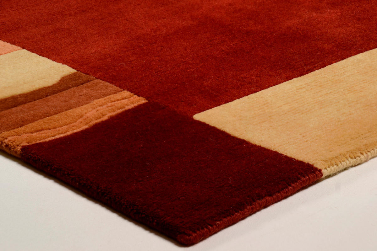 WOLLTEPPICH Avanti 80x200 cm - Rot, Textil (80/200cm) - THEKO