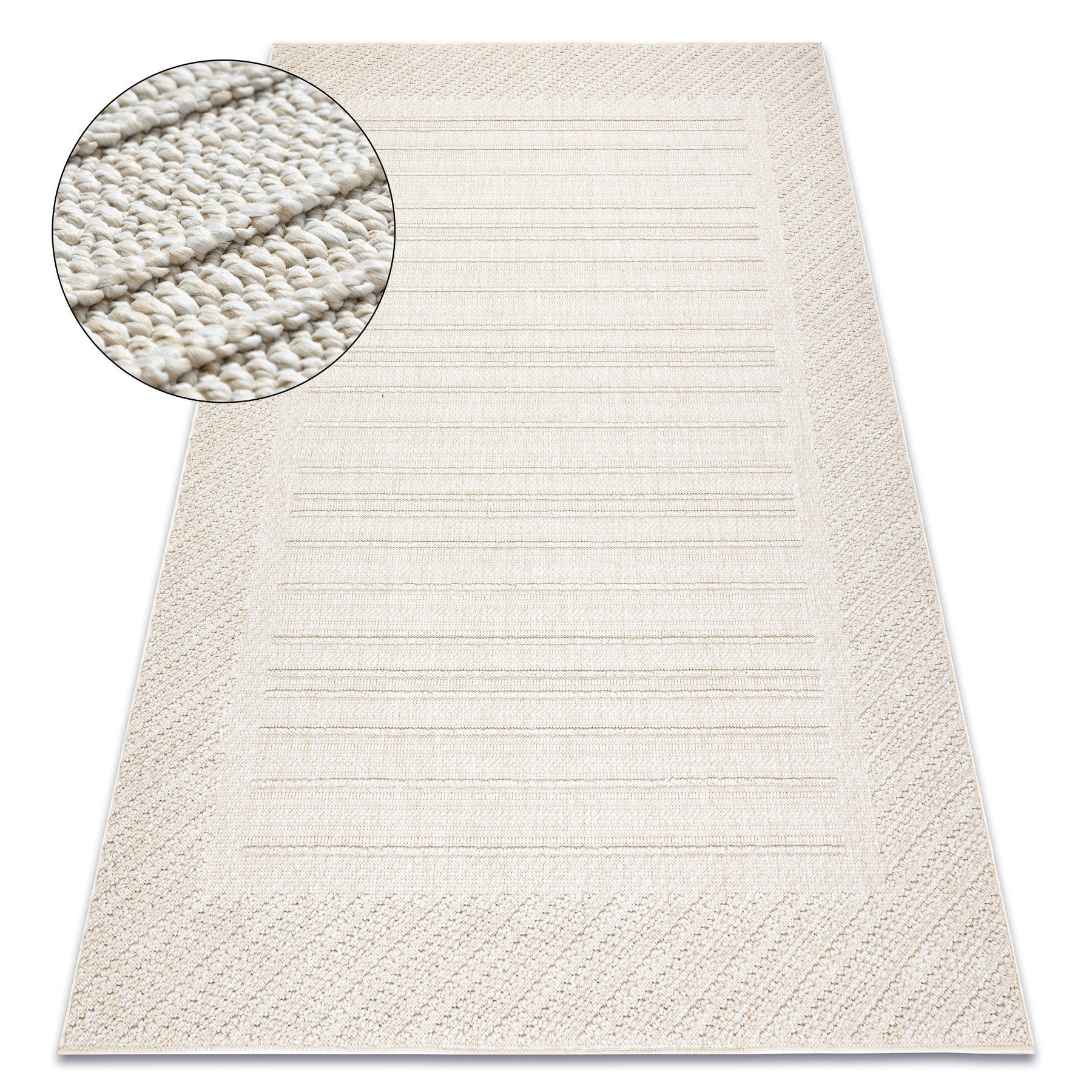 rugsX Teppich Creme 60x100 cm