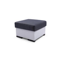 MASSENO Sitzhocker ITERO, Modern Polsterhocker, Fußhocker Grau - Grau, Holzwerkstoff/Textil (60/42/60cm) - MASSENO