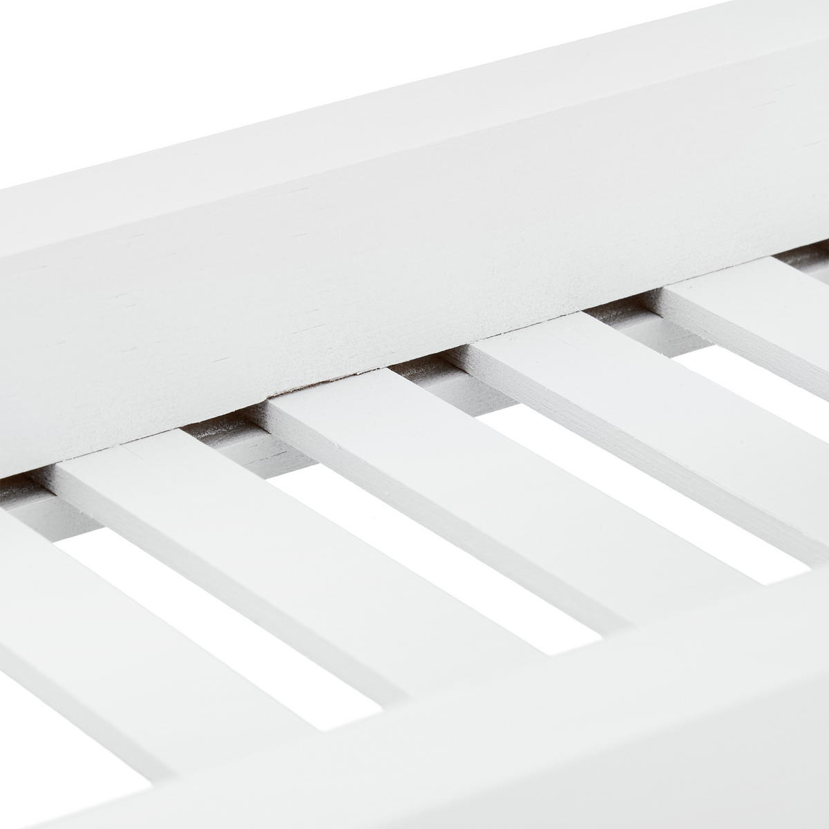 BADEWANNENABLAGE - Weiß, Holz (15/4/65cm) - Relaxdays