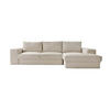 ECKSOFA Der Klassiker Recamiere rechts - Beige, Textil (280/190cm) - Mokebo