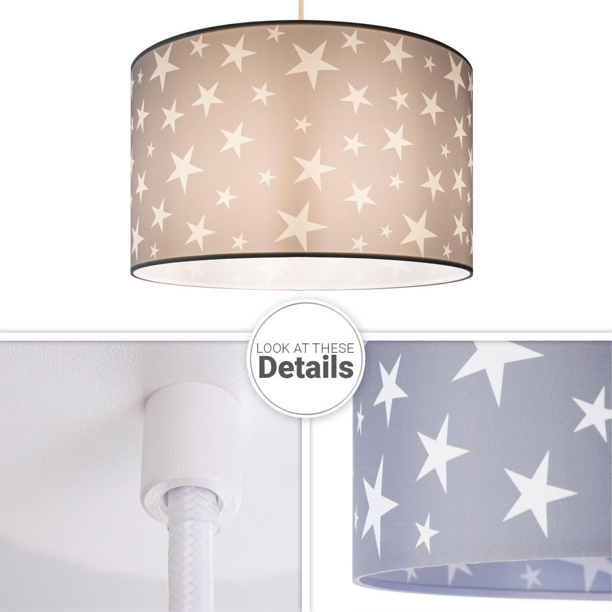 PENDELLEUCHTE Hugo Pd1 Cap 315 - Weiß, Metall (45.5/45.5/27.4cm) - Paco Home