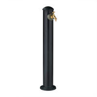 STANDBRUNNEN - Dunkelgrün, Metall (17.5/18/91cm) - Relaxdays