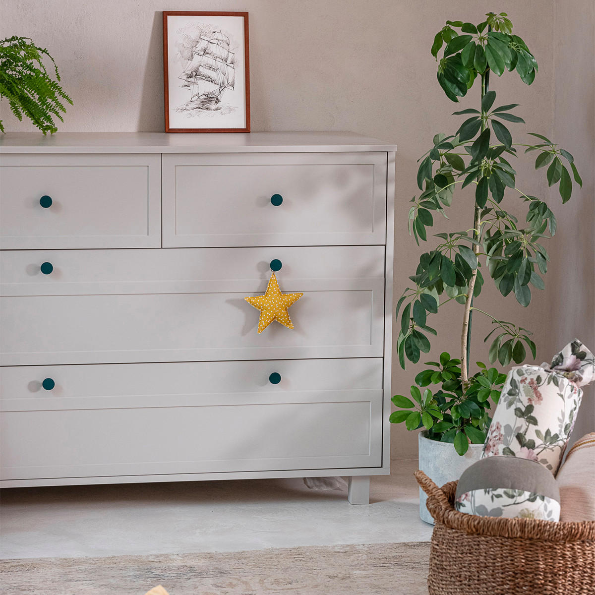 DĚTSKÁ KOMODA Gabriel Béžová - béžová, kompozitní dřevo (117/92/50cm) - Petits-meubles