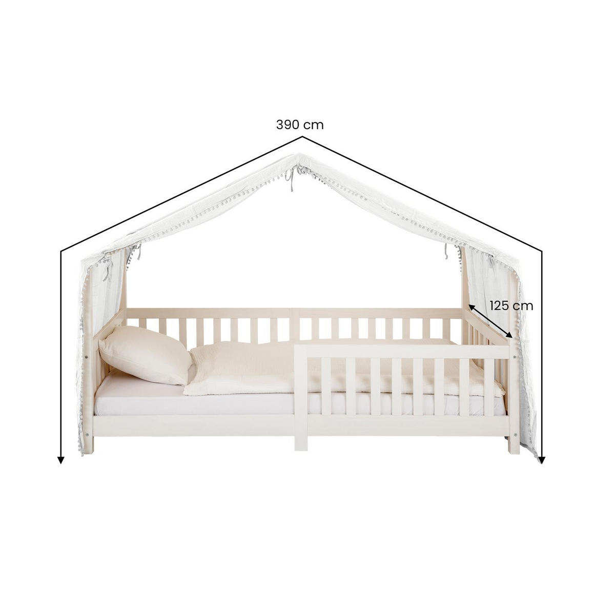 BETTHIMMEL FÜR HAUSBETT LIAN weiß - Weiß, Textil - IDIMEX