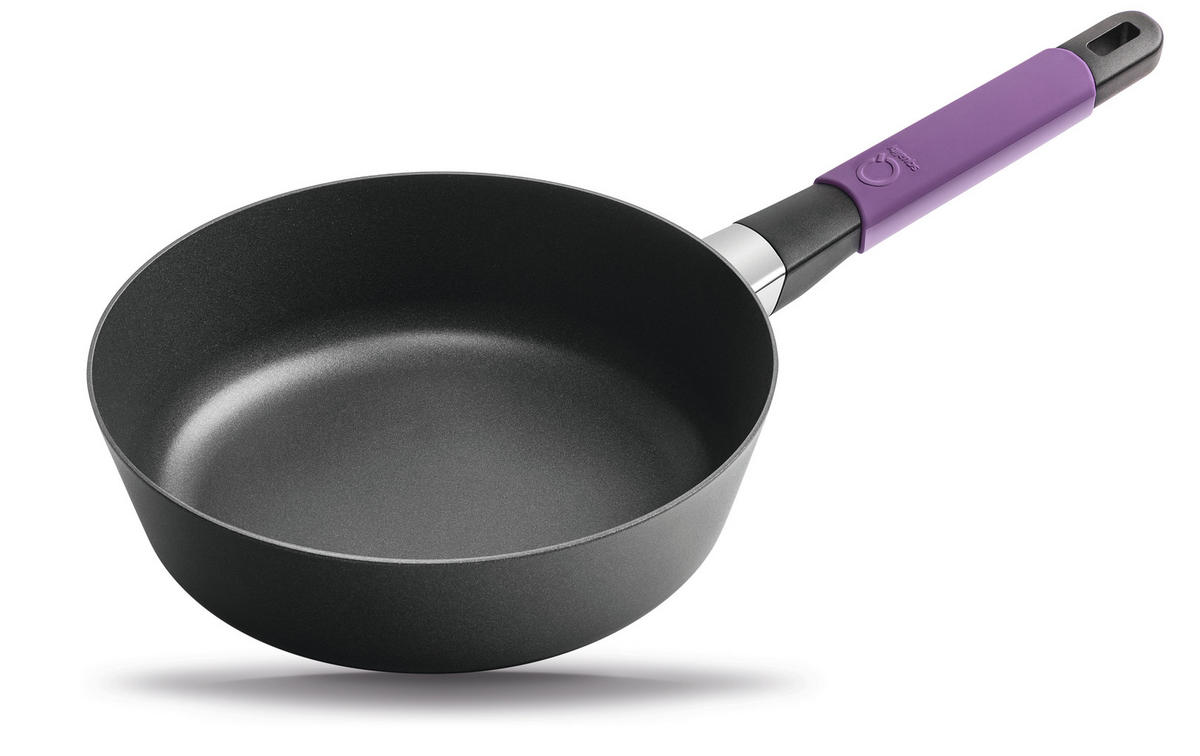 HOCHRANDPFANNE INDUKTION ⌀24cm - AUBERGINE - Aubergine, Kunststoff/Metall (24cm) - Gastrolux