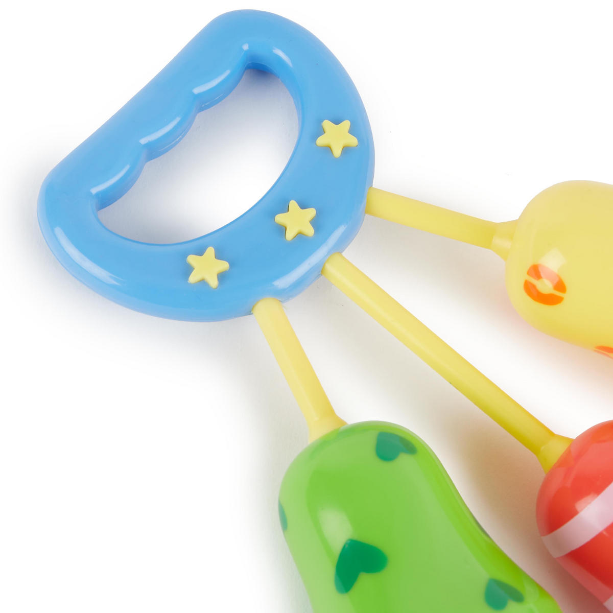 BABY-RASSEL Glöckchen Greifling - Multicolor, Kunststoff (4.5/13.5cm) - Bieco Spielwaren