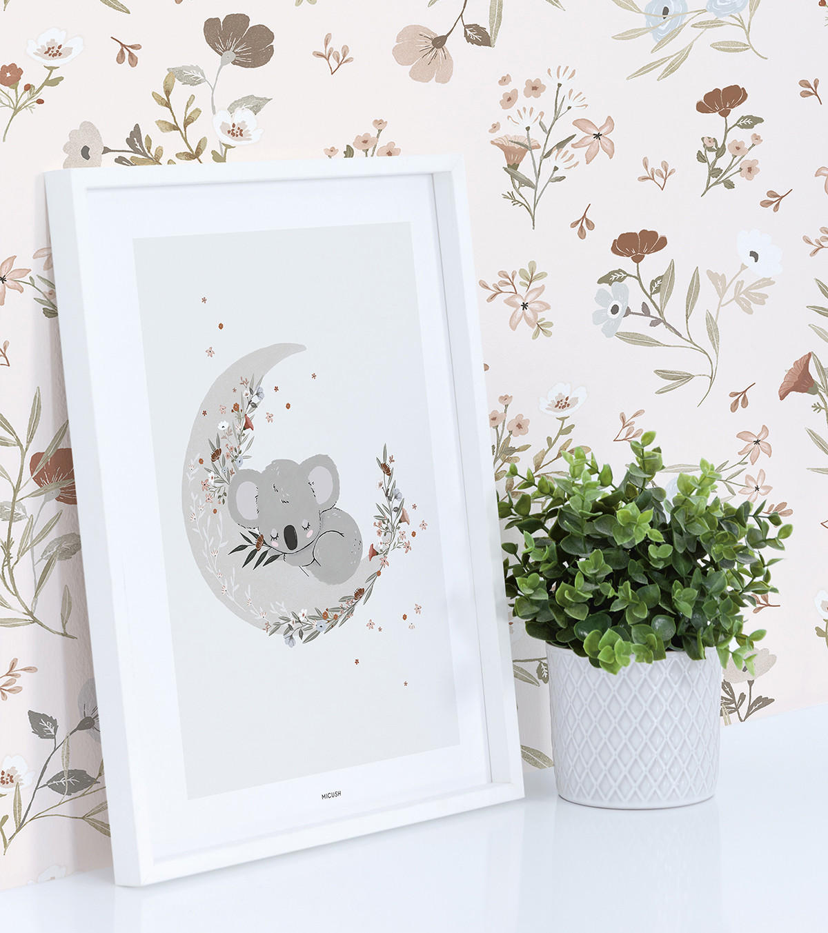 POSTER Süßer Koala, 30x40 cm - Grau, Papier (30/1/40cm) - Lilipinso