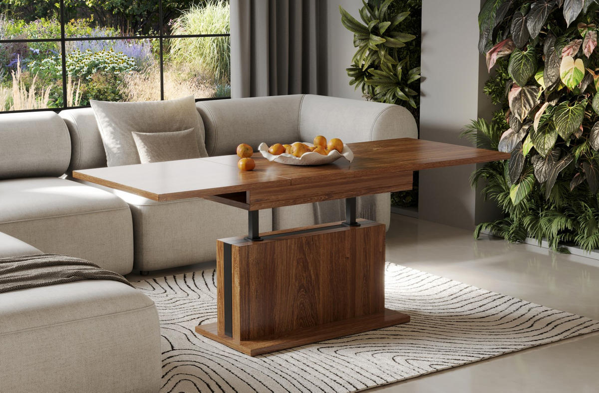 COUCHTISCH Solaris höhenverstellbar ausziehbar - Eiche San Remo, Holzwerkstoff (110/65/58cm) - Endo-Moebel