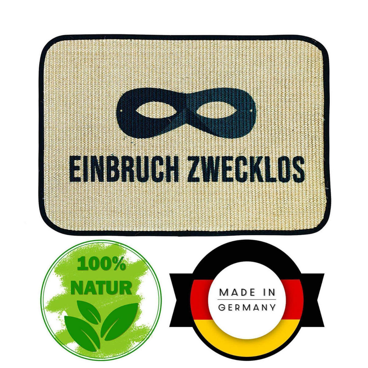 FUSSMATTE ECO-SISAL - Anthrazit, Textil (40/60cm) - WohnDirect