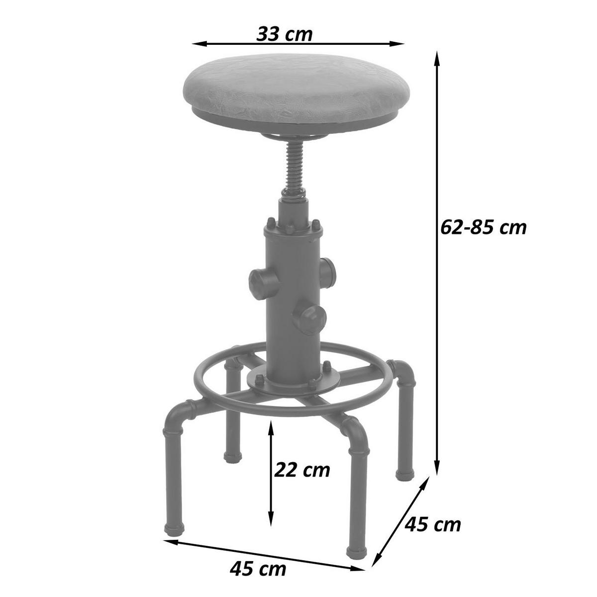 BARHOCKER Braun 2er-Set - Braun, Textil (45/85/45cm) - MCW