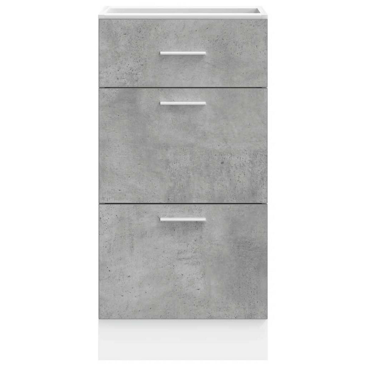 UNTERSCHRANK Lyon Betongrau 40/46/81,5 Cm Holzwerkstoff - Grau, Holzwerkstoff (46/81.5/40cm) - vidaXL