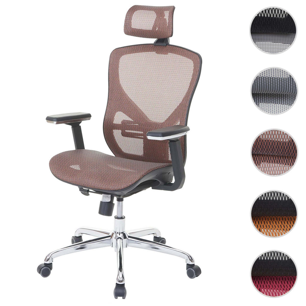BÜROSTUHL Orange, Orange - Orange, Textil (63/126/60cm) - MCW