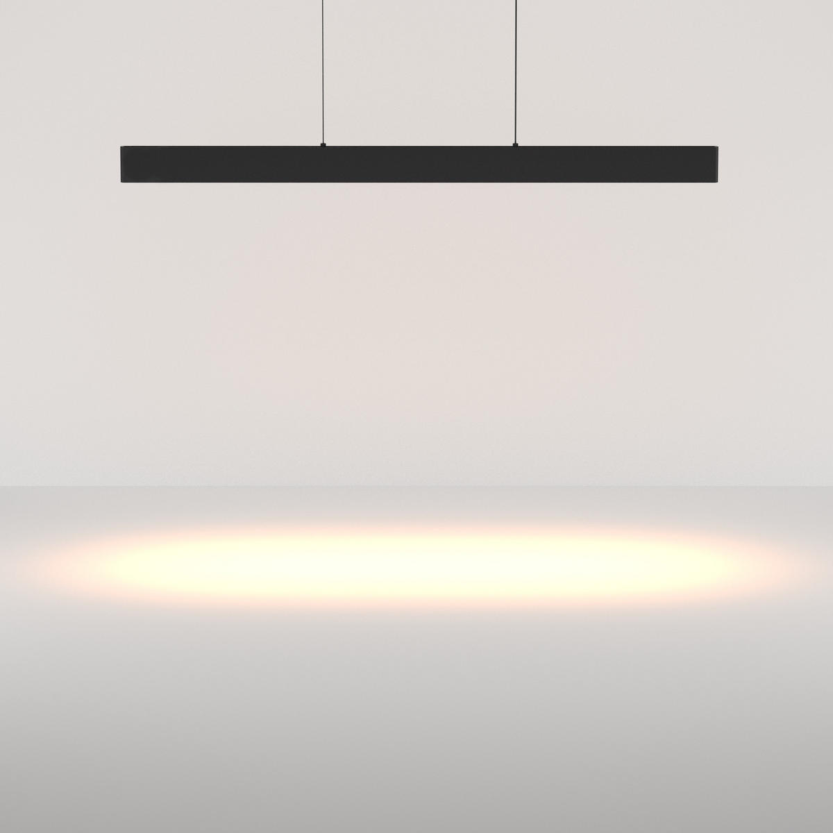 HÄNGELEUCHTE Euphoria - Schwarz - 116/1.5/7 cm - Schwarz, Kunststoff (116/1.5/7cm) - Maytoni