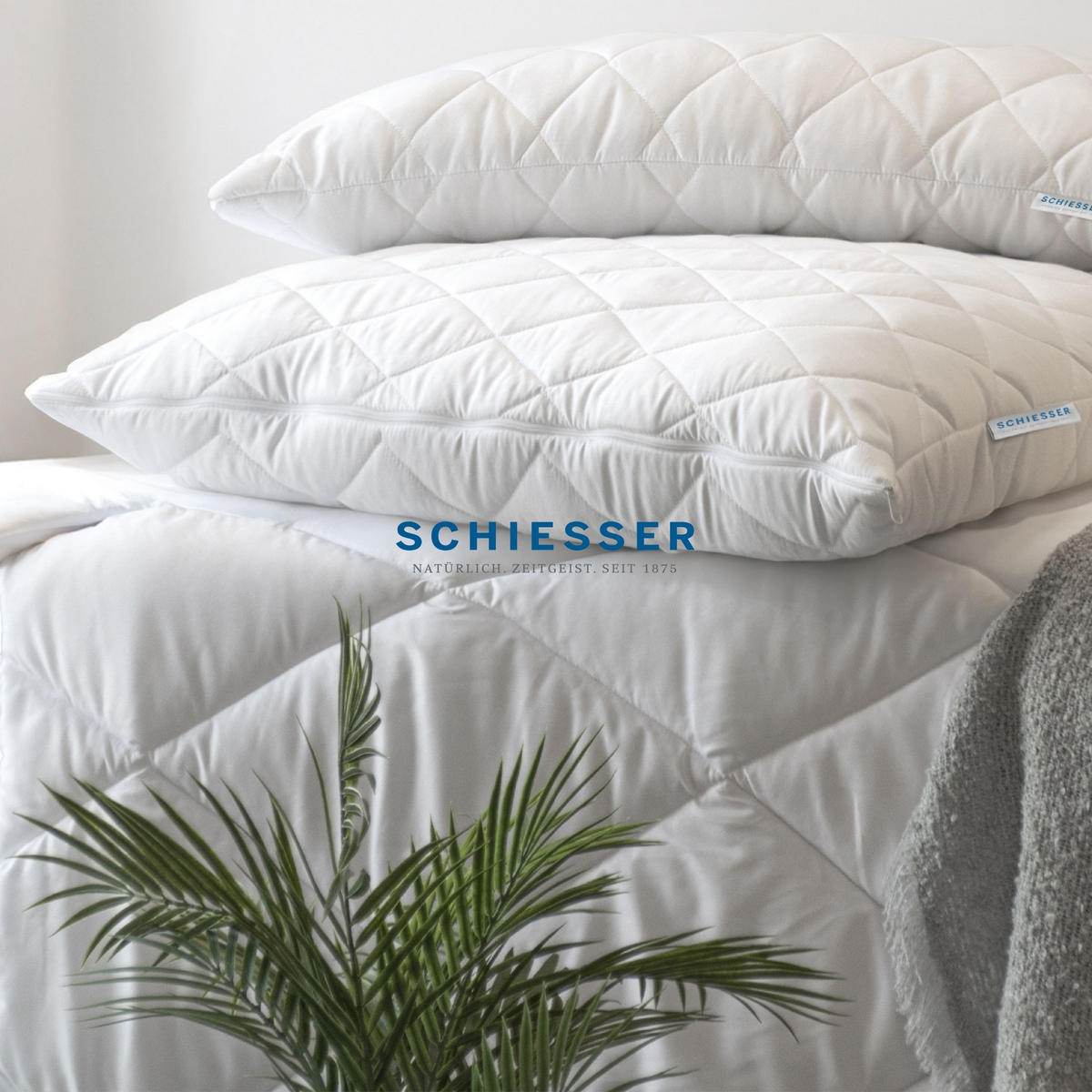 GANZJAHRESBETTDECKE Hygge - 155 x 220 cm - Weiß - Weiß, Textil (155/220cm) - SCHIESSER