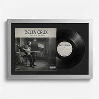 SCHALLPLATTEN RAHMEN 40/60 für Cover & Vinyl - Silberfarben, Holz (60/40cm) - K-Möbel