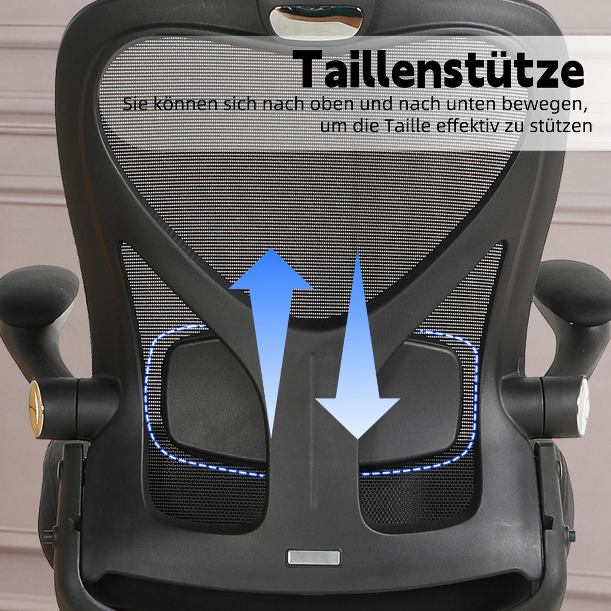DREHSTUHL DE-40943 mit klappbarer Rückenlehne und 3D-Kopfstütze Schwarz - Schwarz, Metall (62/129/48.5cm) - ComfortXL
