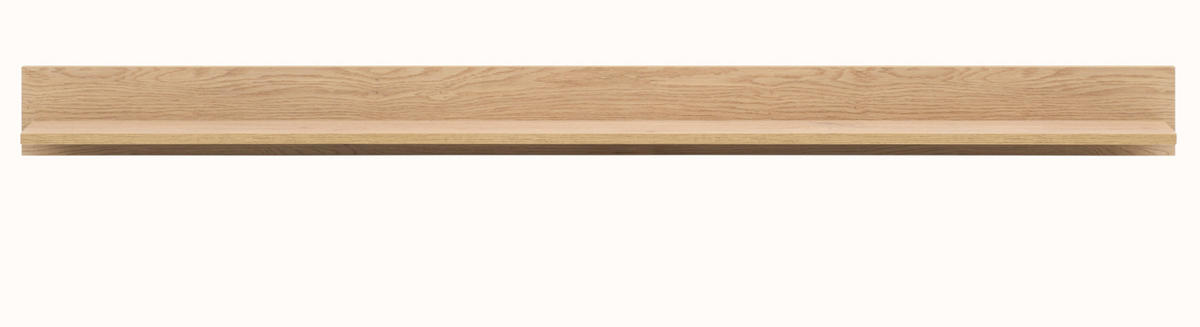 WANDBOARD Eiche, Wandregal 195 cm - Kaschmir/Eichefarben, Holzwerkstoff (195/15/17cm) - Furn.Design