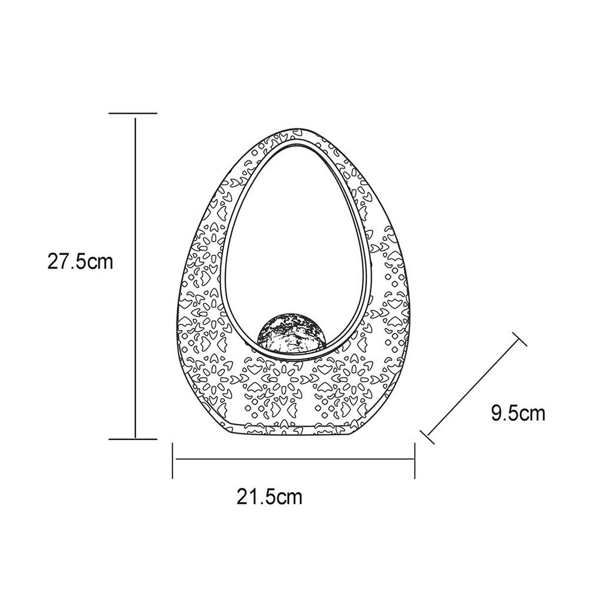 LED AUSSENLEUCHTE Bronze gemustert 2er Set - Bronzefarben, Glas (21.5/9.5/27.5cm) - Globo Lighting