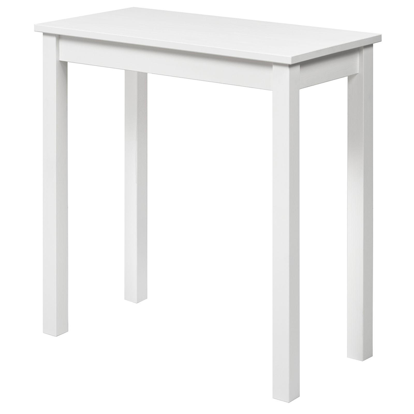 SCHREIBTISCH Massivholz 38/75/75 cm - Weiß, Holz (38/75/75cm) - hagge home