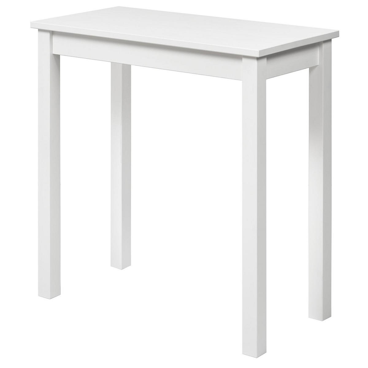 SCHREIBTISCH Massivholz 38/75/75 cm - Weiß, Holz (38/75/75cm) - hagge home