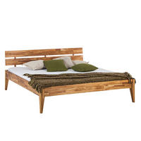 BETT - Massivholz - Eichefarben, Holz (160/200cm) - home24