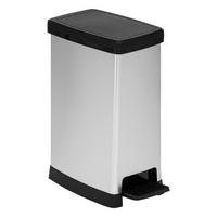 PEDAL-ABFALLEIMER Ariane, Soft Close, Polypropylen, Silber, 40 L - Grau, Metall (24.4/59.2/37cm) - 5five Simply Smart