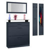 GARDEROBE Enigma Royal Blau - Dunkelblau, Holzwerkstoff (160/180/23cm) - Vladon