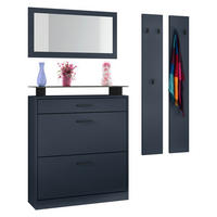 GARDEROBE Enigma Royal Blau - Dunkelblau, Holzwerkstoff (160/180/23cm) - Vladon